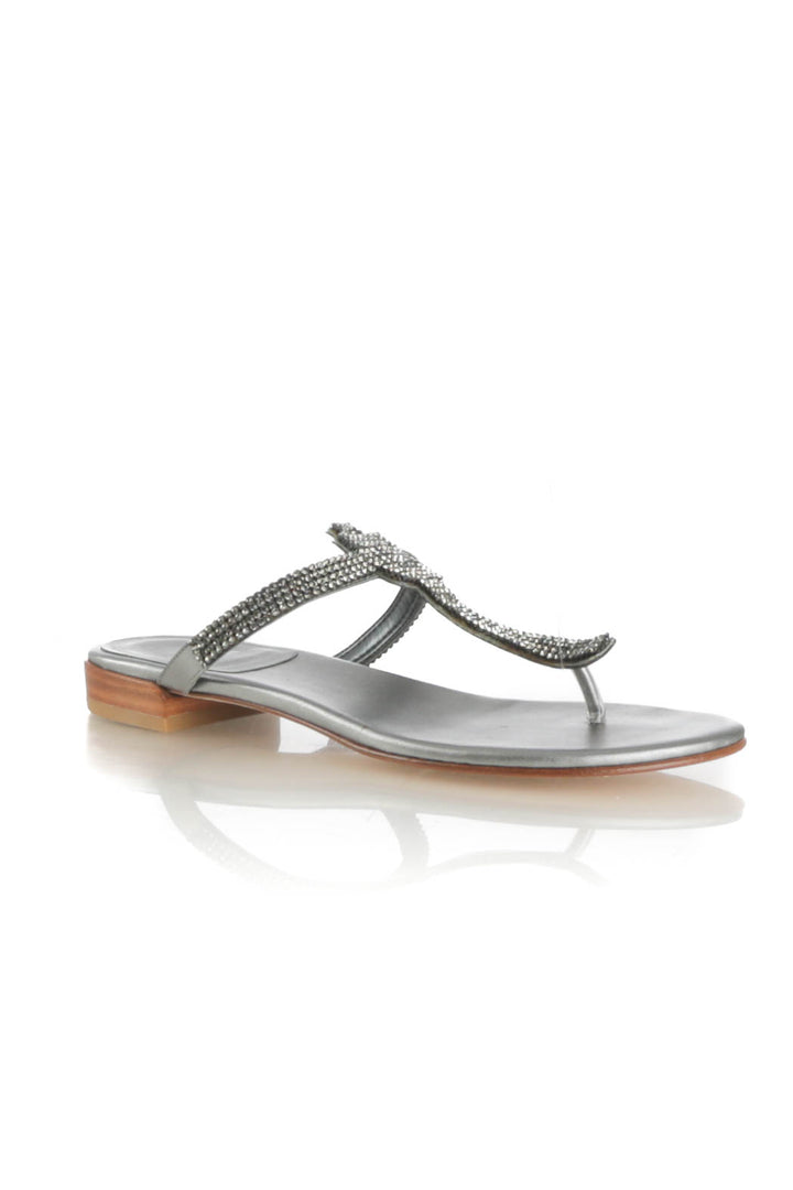 Zapato Stuart Weitzman gris, vista posterior – ClosetRehab