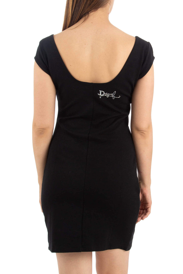 Vestido Desigual negro, vista posterior – ClosetRehab
