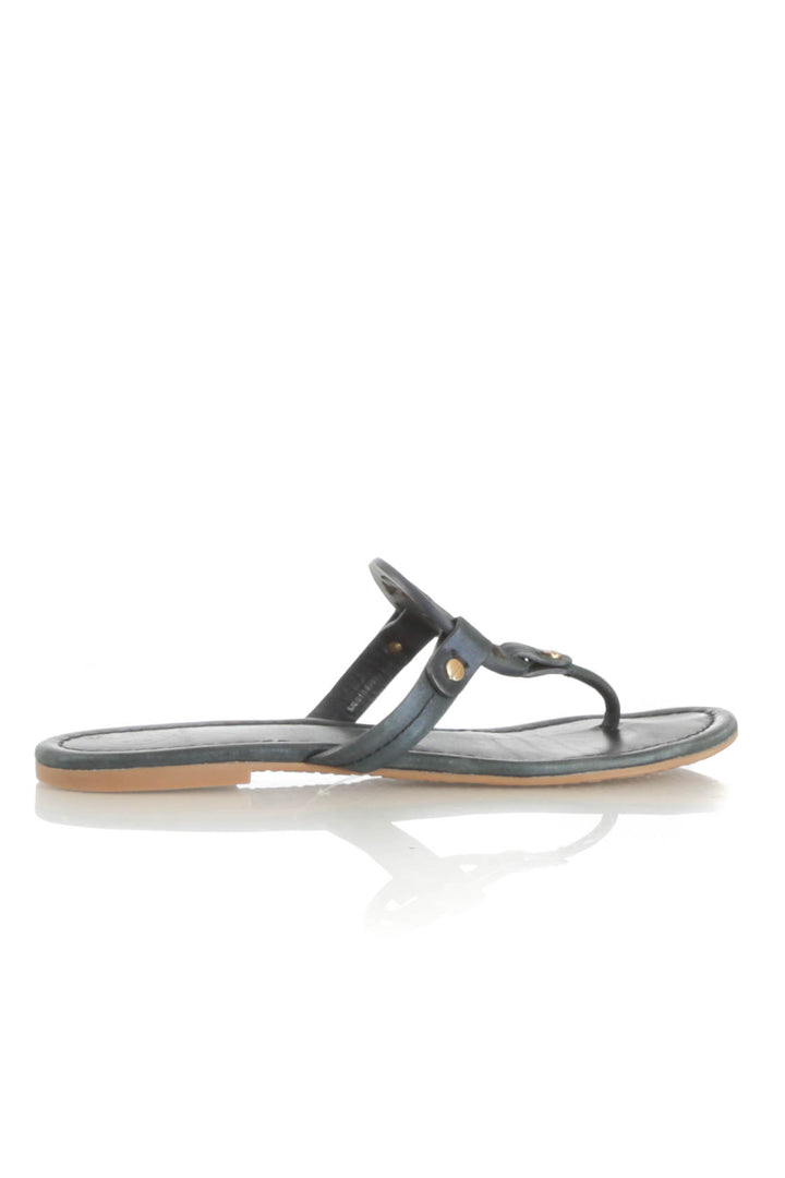 Zapato Tory Burch azul, vista frontal – ClosetRehab