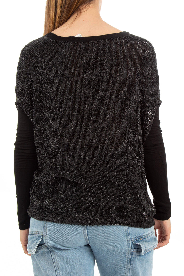 Blusa Robert Rodriguez negro, vista posterior – ClosetRehab