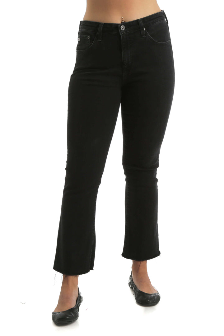 Jeans Adriano Goldschmied negro, vista frontal – ClosetRehab