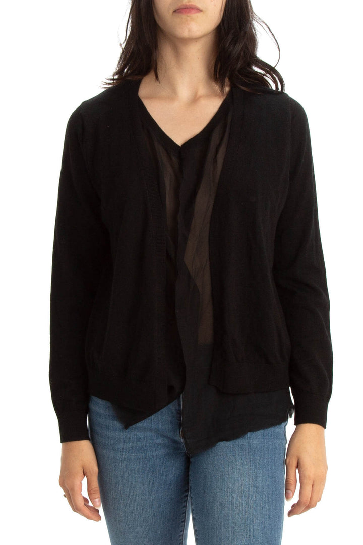 Suéter Massimo Dutti negro, vista frontal – ClosetRehab