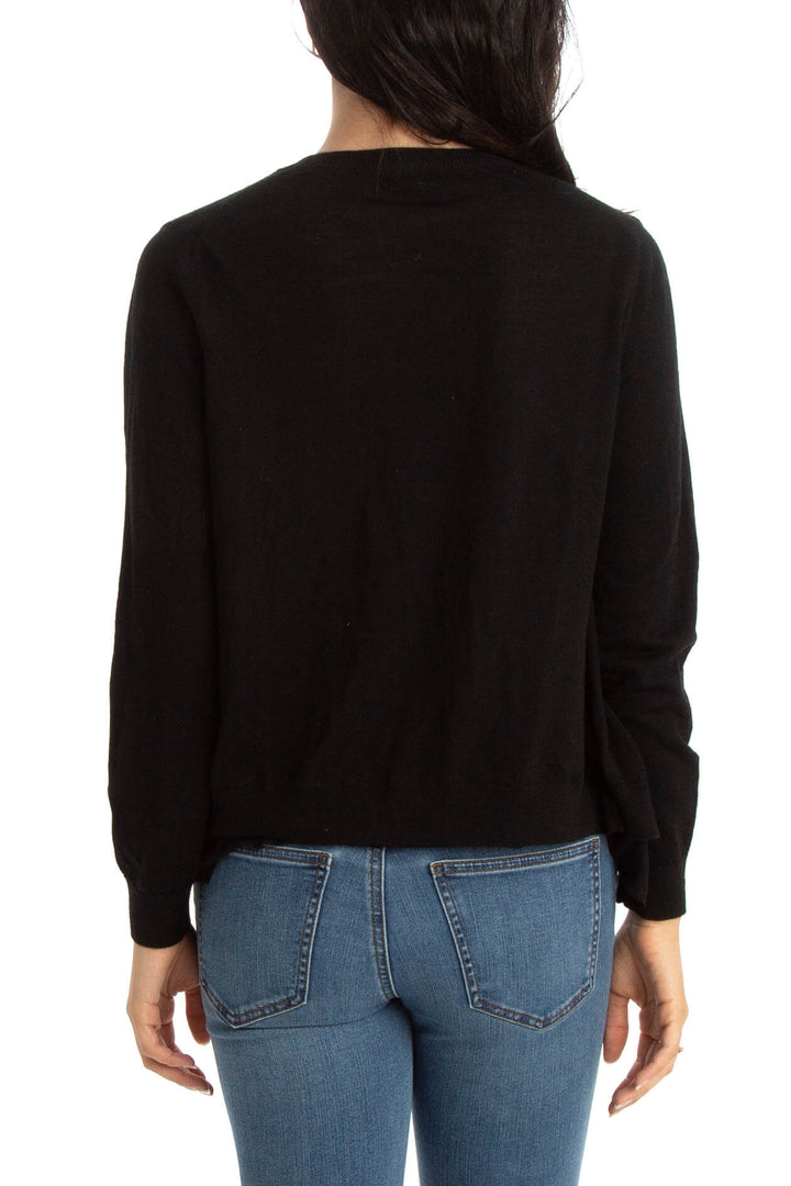Suéter Massimo Dutti negro, vista posterior – ClosetRehab