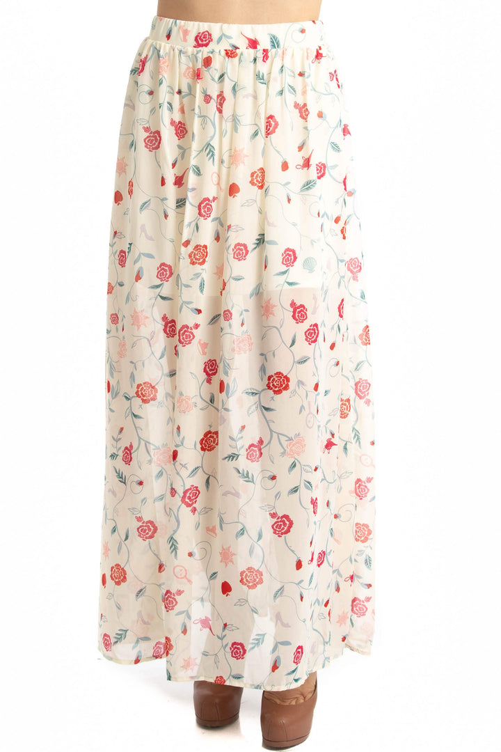 Falda Disney NWT beige, vista frontal – ClosetRehab
