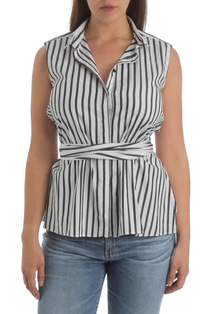 Blusa Carolina Herrera estampado, vista frontal – ClosetRehab