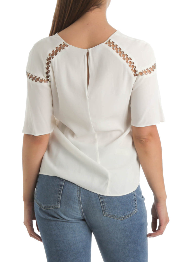 Blusa A.L.C. blanco, vista posterior – ClosetRehab