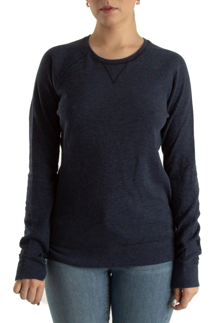 Blusa Lulu Lemon azul, vista frontal – ClosetRehab