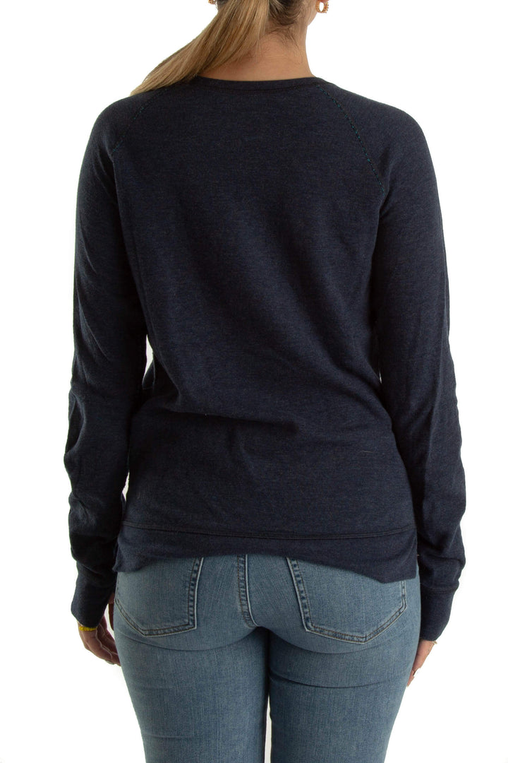 Blusa Lulu Lemon azul, vista posterior – ClosetRehab