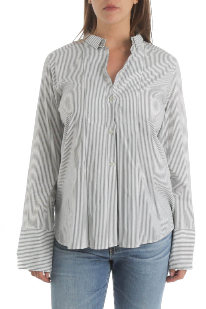 Blusa Ambrosi gris, vista frontal – ClosetRehab