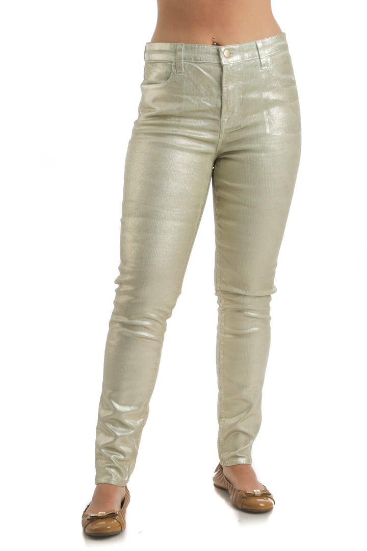 Jeans J Brand verde, vista frontal – ClosetRehab