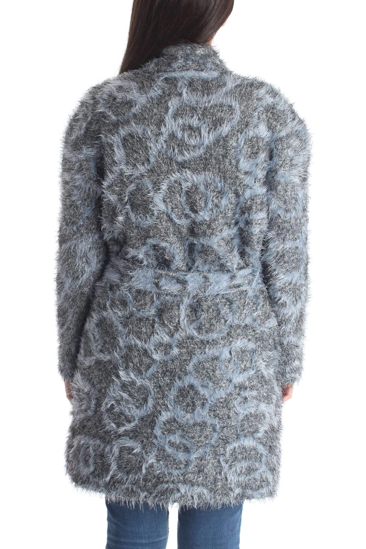 Abrigo BCBGMAXAZRIA gris, vista posterior – ClosetRehab