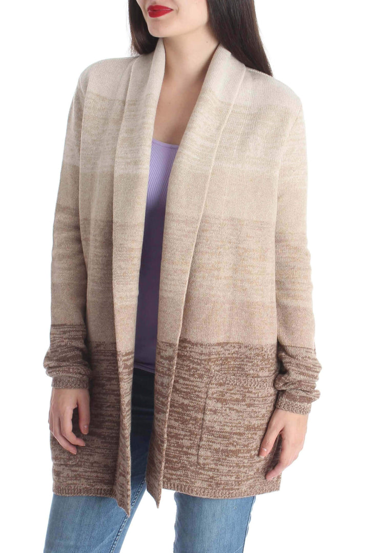 Suéter BCBGMAXAZRIA café, vista frontal – ClosetRehab