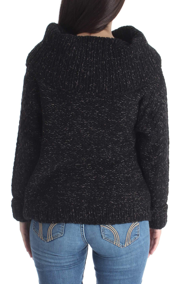 Suéter 7 for All Mankind negro, vista posterior – ClosetRehab