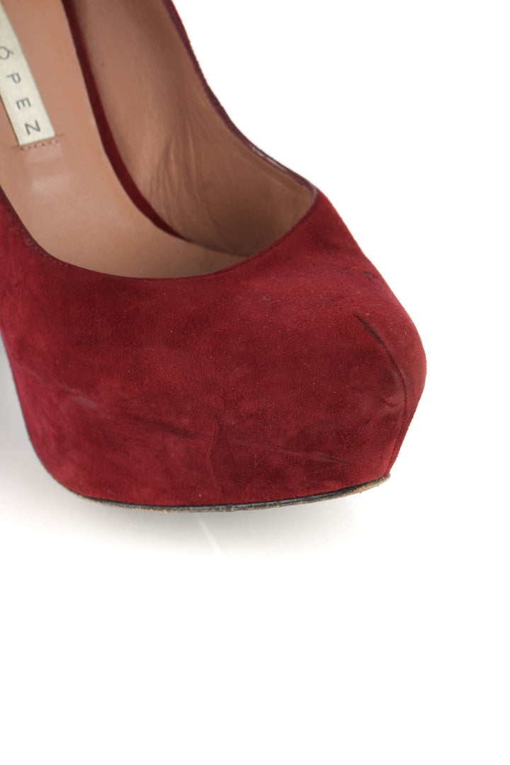 Zapato Pura Lopez rojo, detalle 8 – ClosetRehab