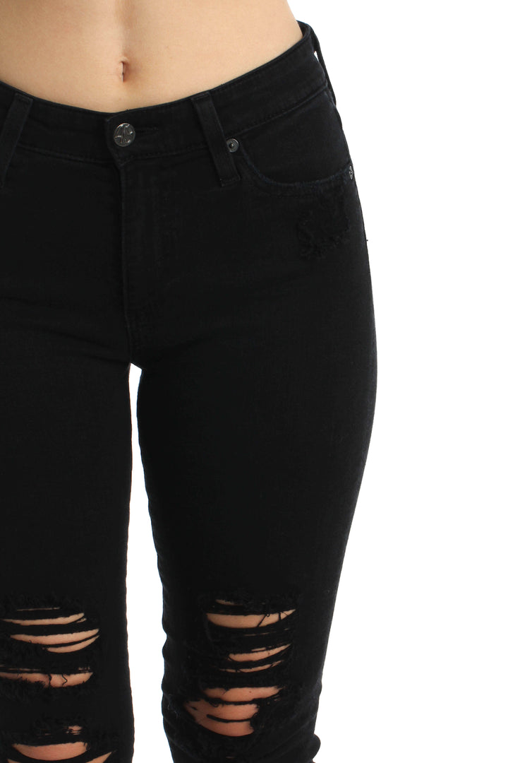 Jeans Adriano Goldschmied negro, vista lateral – ClosetRehab