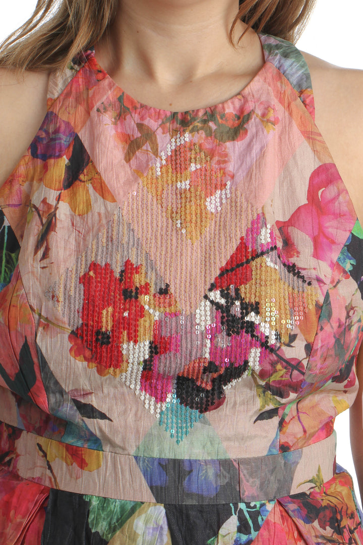 Vestido Nicole Miller, vista lateral – ClosetRehab