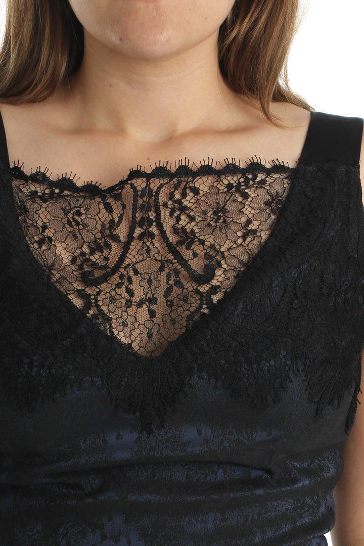 Vestido Theia negro, vista lateral – ClosetRehab