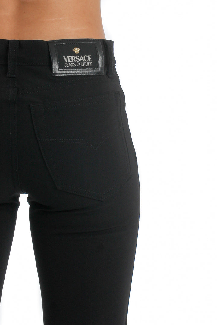 Jeans Versace Jeans Couture negro, detalle – ClosetRehab