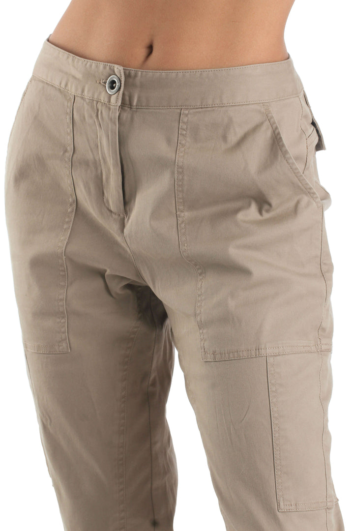 Pantalón BCBG Maxazria café, vista lateral – ClosetRehab