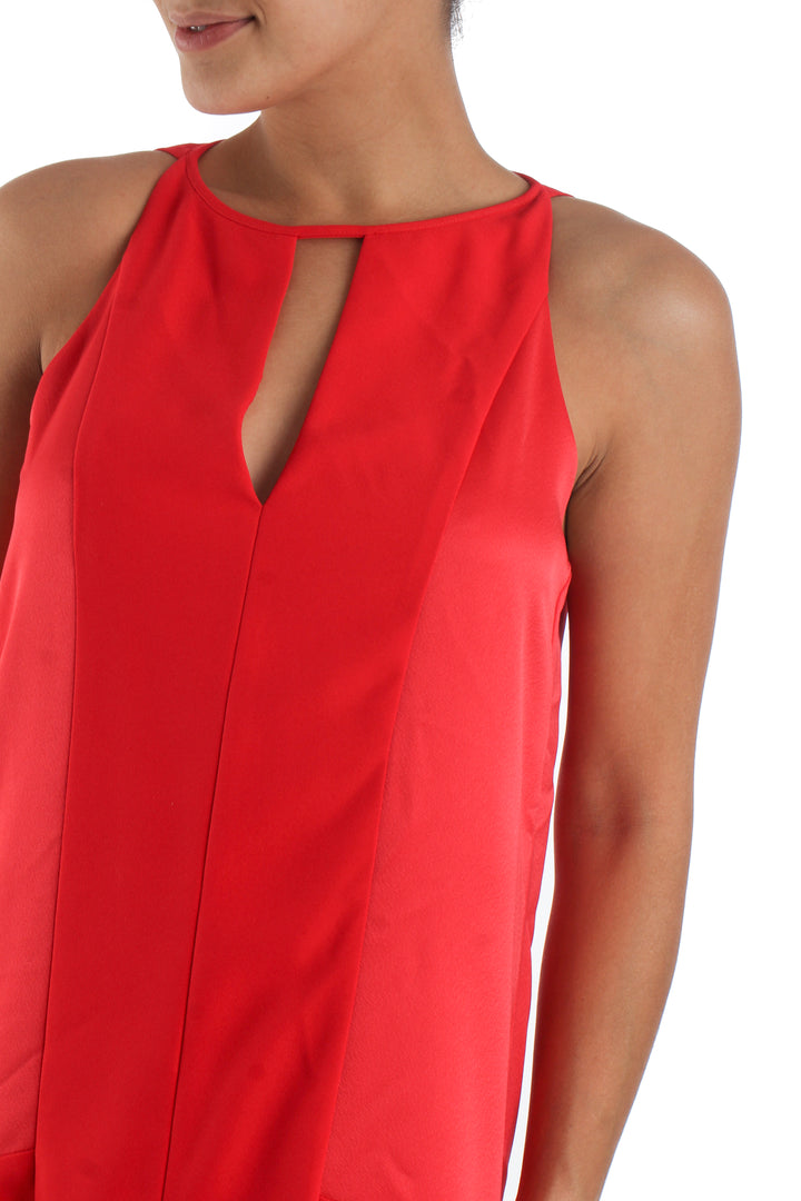 Vestido Parker rojo, vista lateral – ClosetRehab