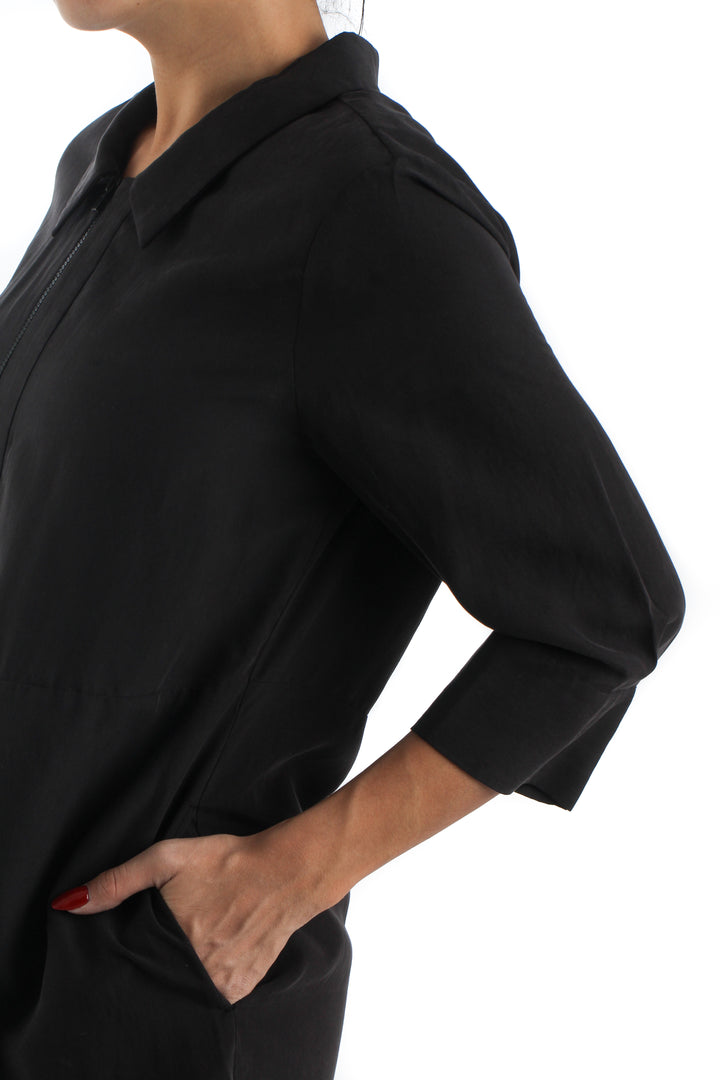 Vestido Bimba y Lola negro, detalle – ClosetRehab