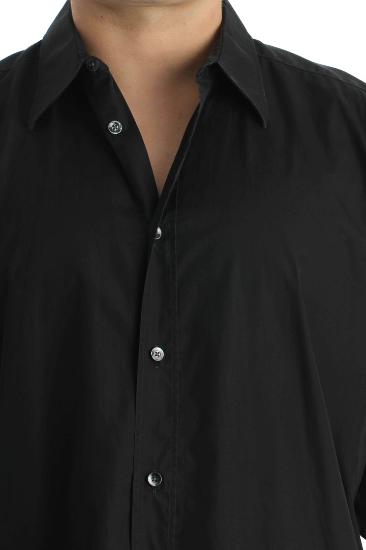 Camisa Hermès negro, vista lateral – ClosetRehab