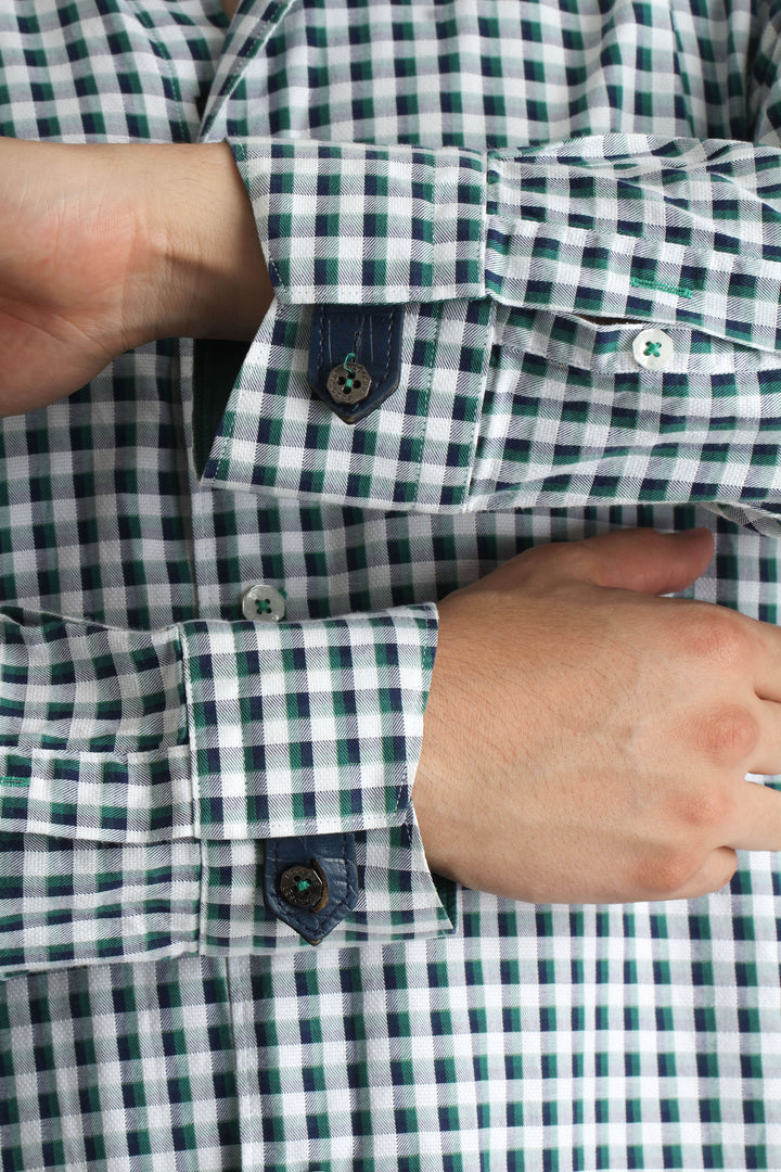 Camisa Bogosse verde, vista lateral – ClosetRehab