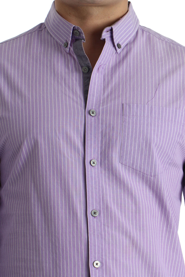 Camisa DKNY morado, vista lateral – ClosetRehab
