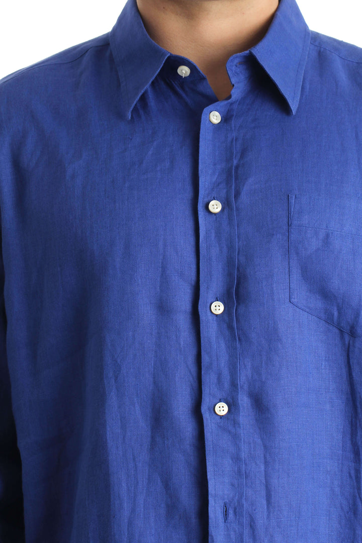Camisa Vilebrequin azul, vista lateral – ClosetRehab