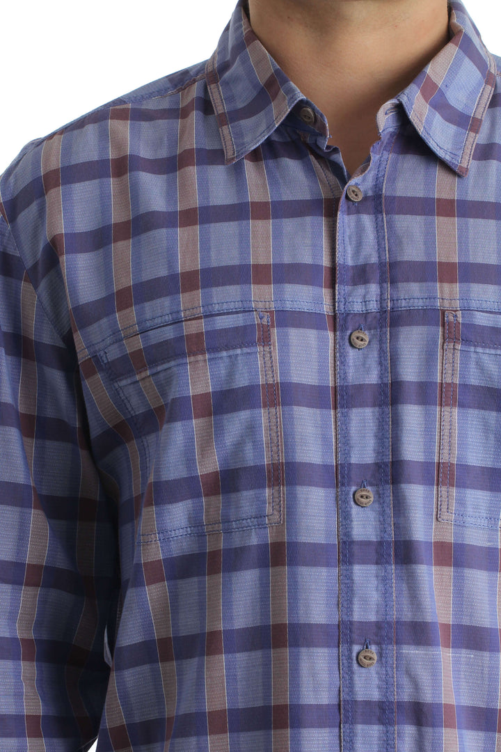Camisa BOSS Hugo Boss morado, vista lateral – ClosetRehab