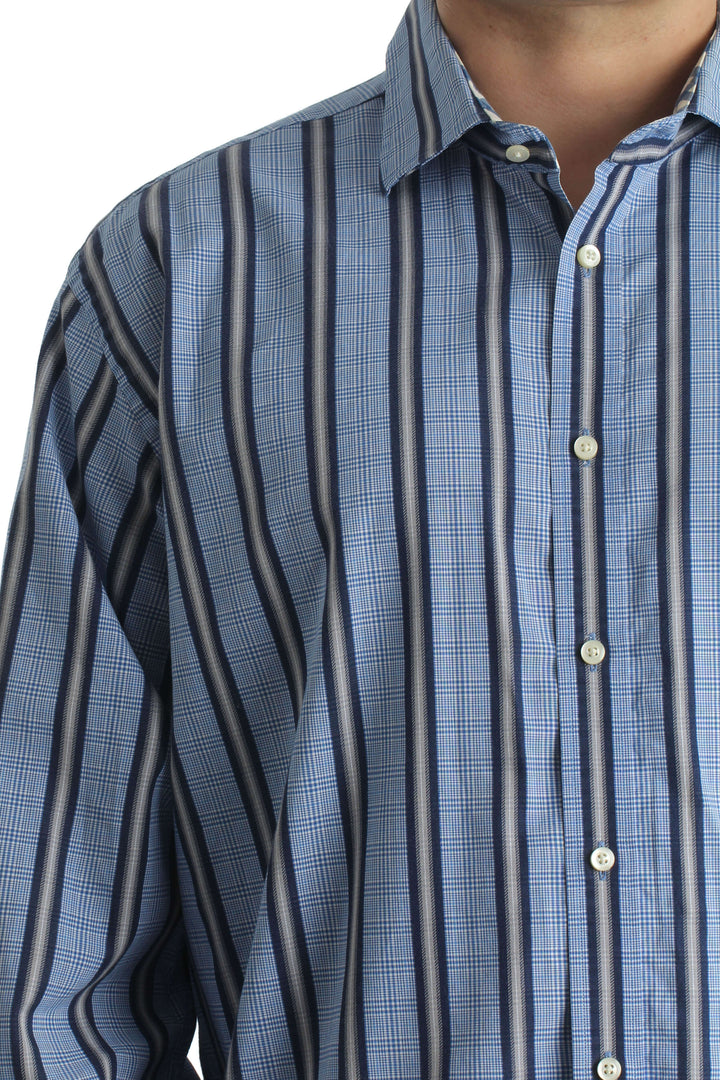 Camisa Thomas Dean azul, vista lateral – ClosetRehab
