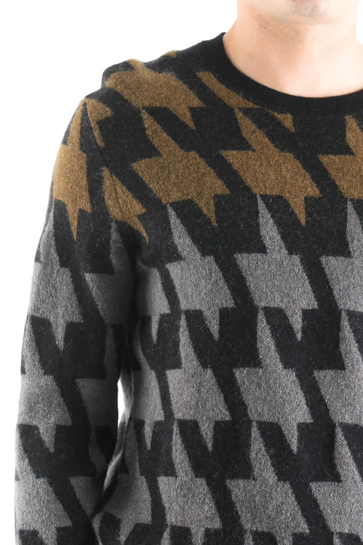 Suéter Paul Smith café y gris, vista lateral – ClosetRehab