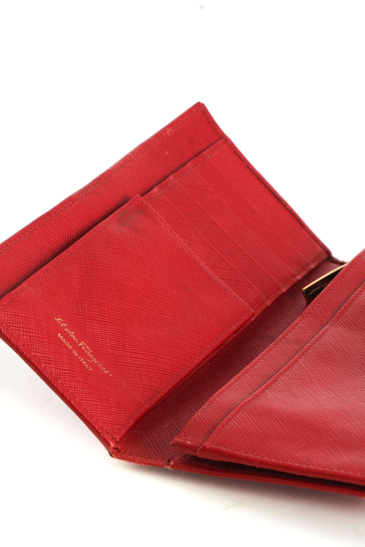 Cartera Salvatore Ferragamo rojo, detalle 8 – ClosetRehab