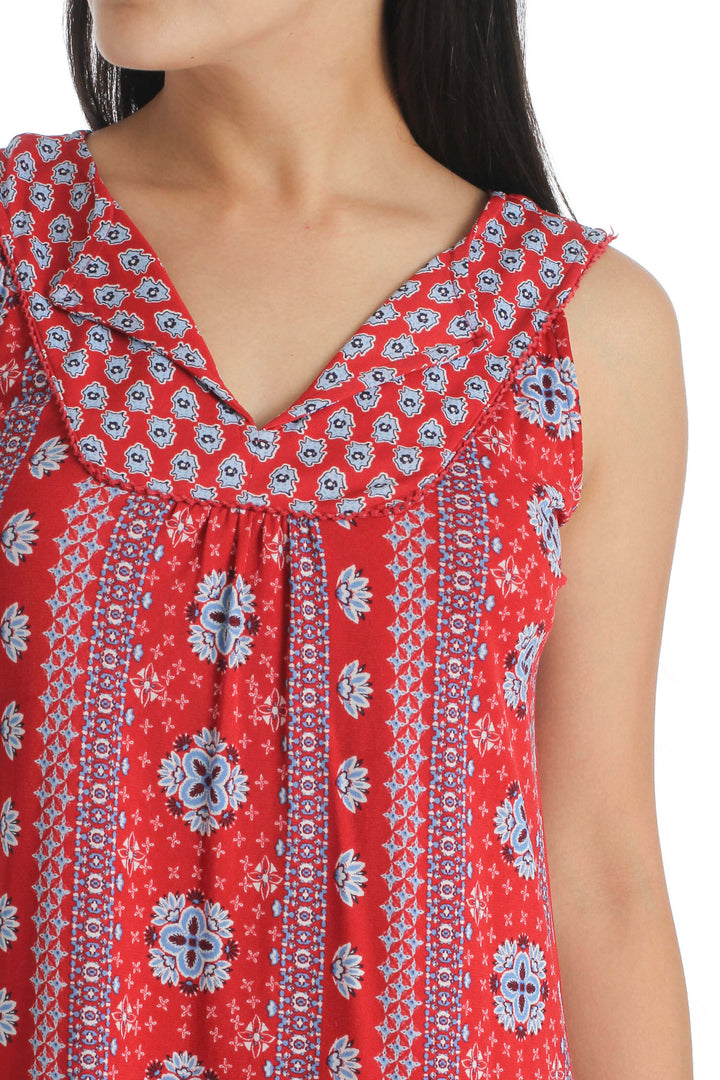 Vestido Style & Co. rojo, vista lateral – ClosetRehab