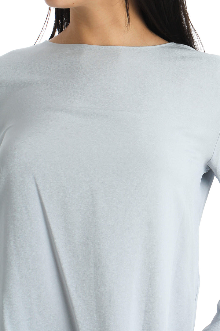 Blusa Ambrosi azul, detalle – ClosetRehab
