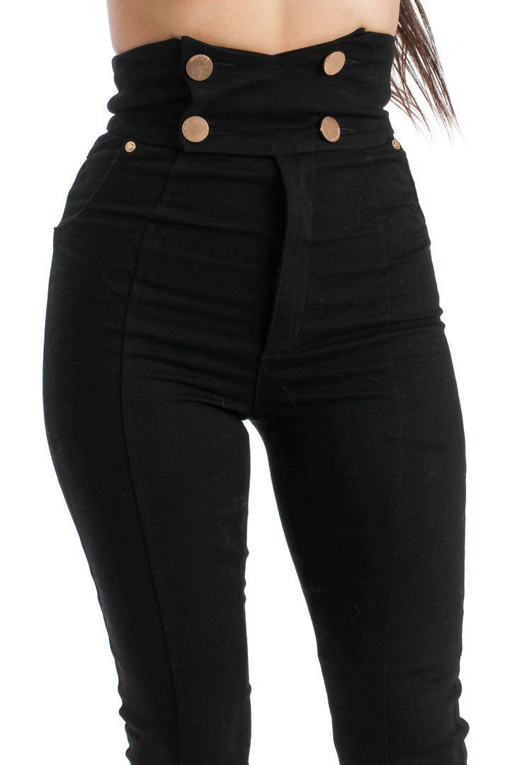 Pantalón Alice McCall negro, vista lateral – ClosetRehab