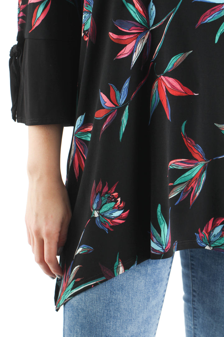 Blusa Clara Sun Woo negro, vista lateral – ClosetRehab