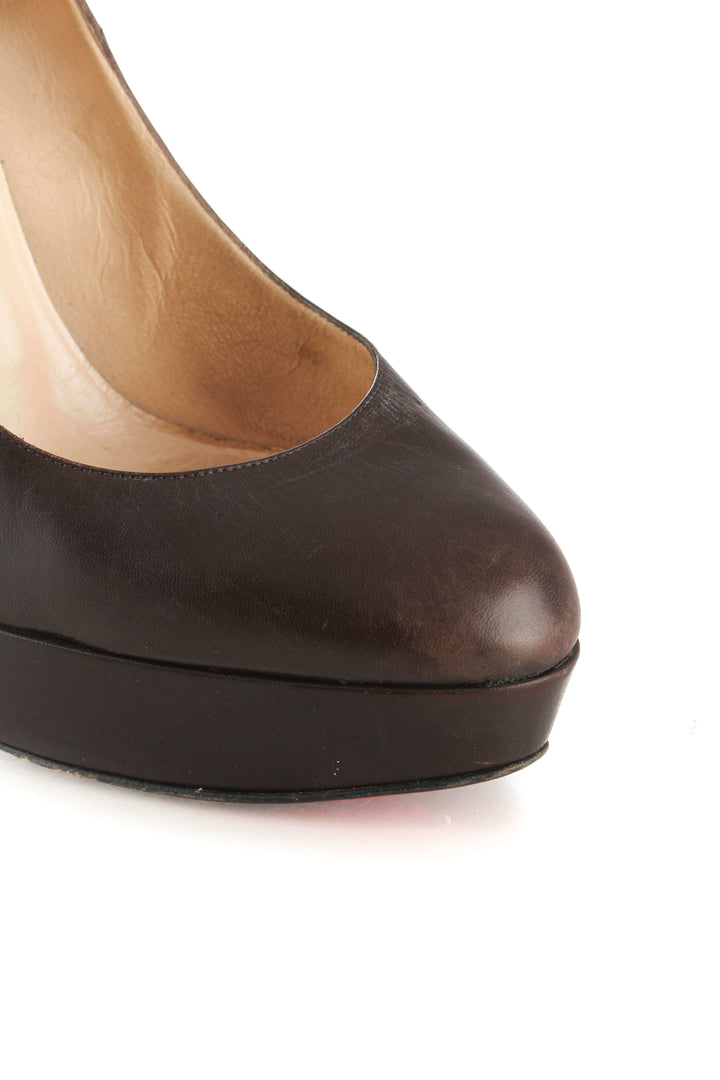 Zapato Christian Louboutin café, detalle 9 – ClosetRehab