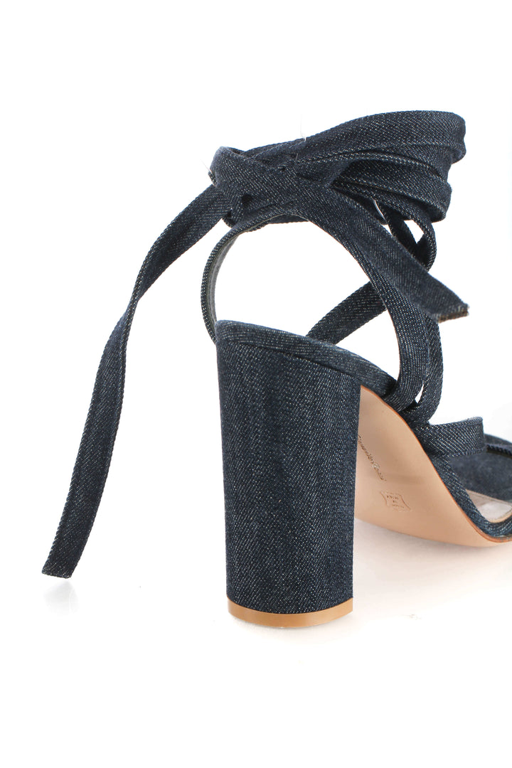 Zapato Gianvito Rossi azul, detalle 8 – ClosetRehab