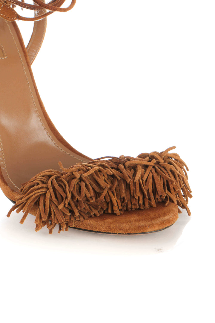Zapato Aquazzura café, detalle 8 – ClosetRehab
