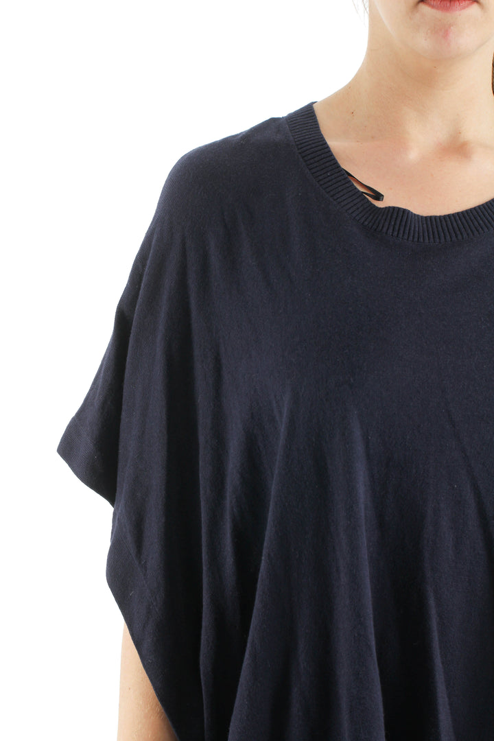 Blusa Massimo Dutti azul, vista lateral – ClosetRehab