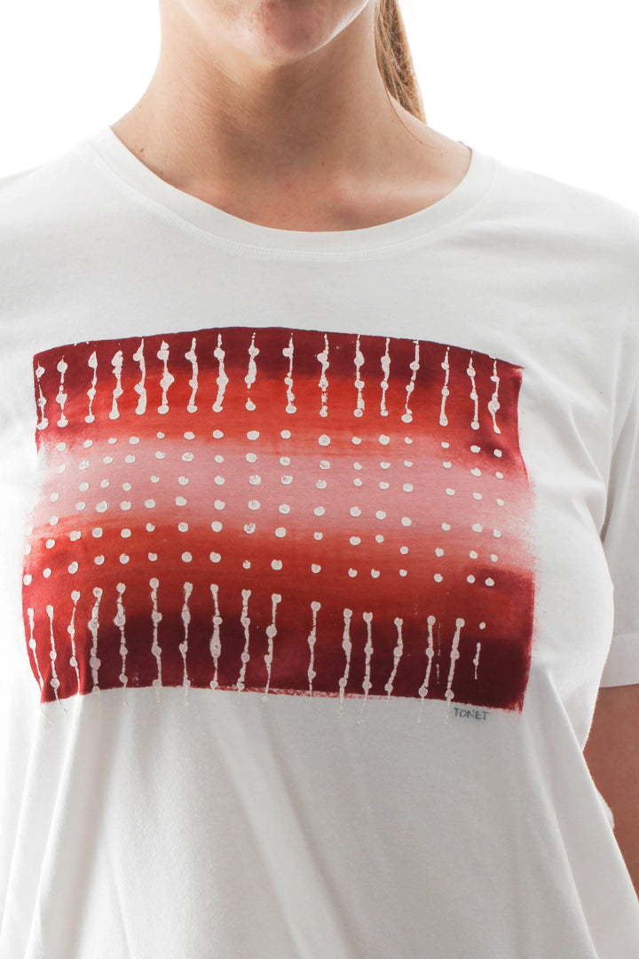 Blusa Ambrosi blanco, vista lateral – ClosetRehab