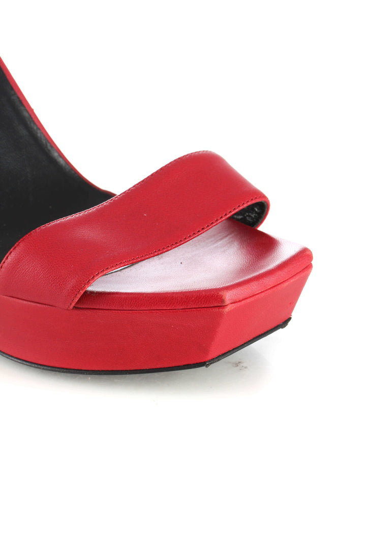 Zapato Saint Laurent rojo, detalle 8 – ClosetRehab