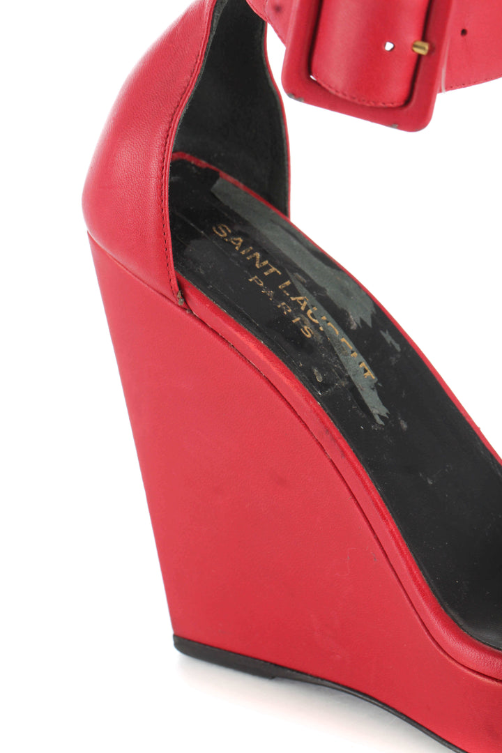 Zapato Saint Laurent rojo, detalle 11 – ClosetRehab