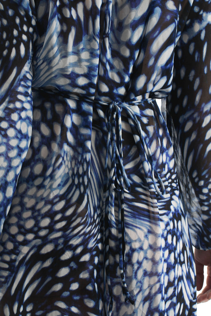 Vestido Chicos azul, detalle – ClosetRehab