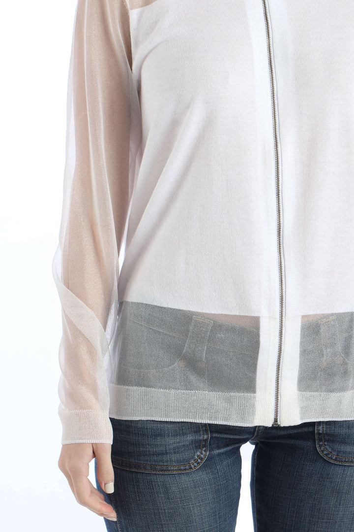 Blusa Trouve blanco, vista lateral – ClosetRehab