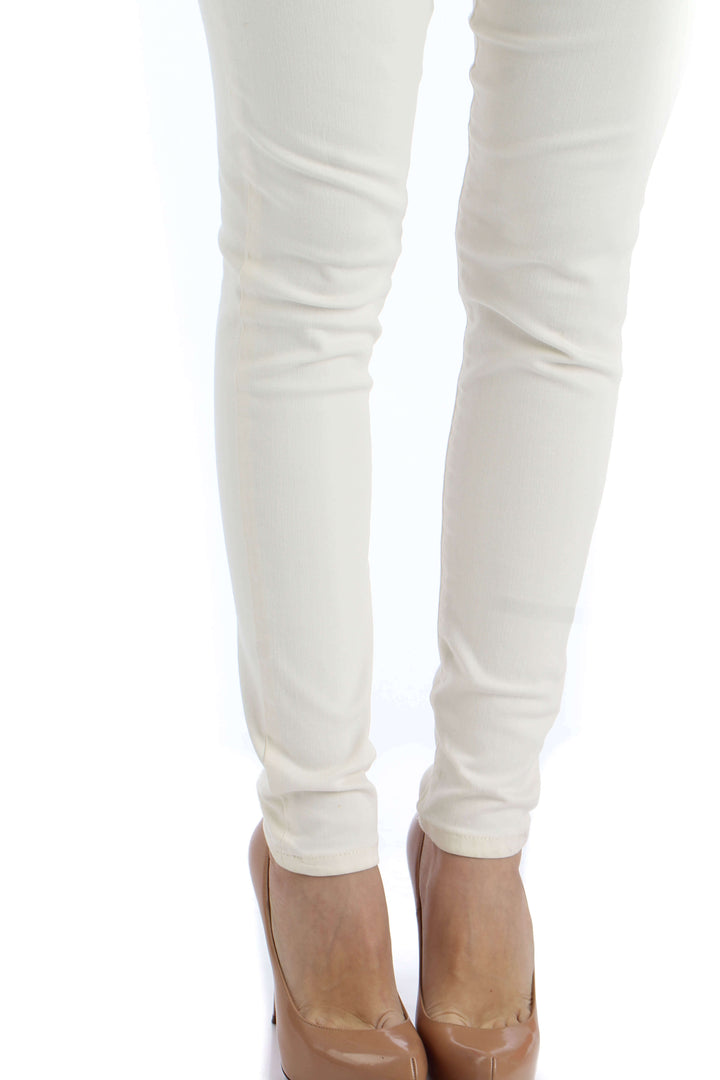 Jeans Joe's Jeans blanco, detalle – ClosetRehab