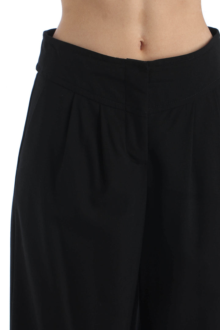 Pantalón Trina Turk negro, vista lateral – ClosetRehab