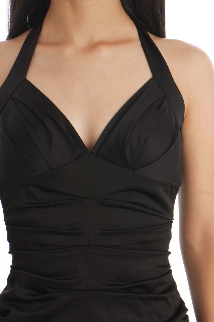 Vestido BCBG Maxazria negro, vista lateral – ClosetRehab