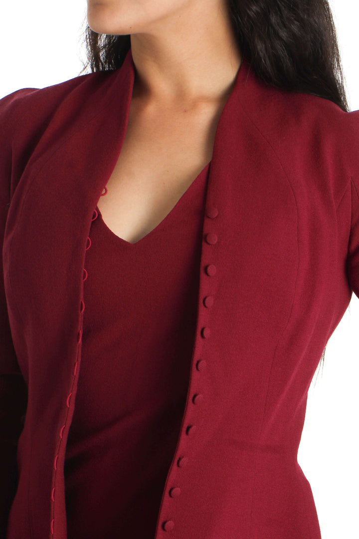 Conjunto John Galliano rojo, detalle 6 – ClosetRehab
